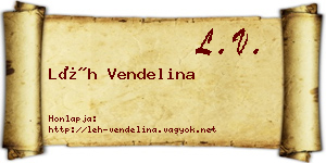 Léh Vendelina névjegykártya